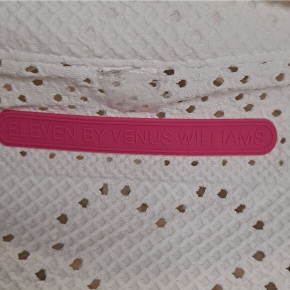 EleVen By Venus Williams Preppy Feminine Devotion Polo Tennis Shirt Whit… - Picture 4 of 9